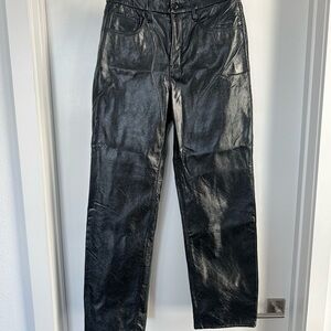 Good American Patent Leather Trousers
